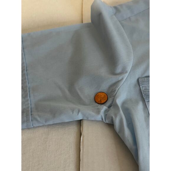 Ravgo Classic Vintage Men's Guayabera Button Up Short Sleeve Shirt Small - Picture 9 of 10